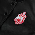 Beta Epsilon 2024 Vegan Leather Bomber Jacket