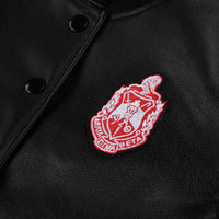 Beta Epsilon 2024 Vegan Leather Bomber Jacket