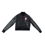 Beta Epsilon 2024 Vegan Leather Bomber Jacket