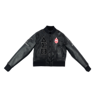 Beta Epsilon 2024 Vegan Leather Bomber Jacket