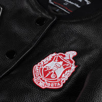 Beta Epsilon 2024 100% Leather Bomber Jacket